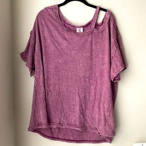 Free People Off-Shoulder T-Shirt